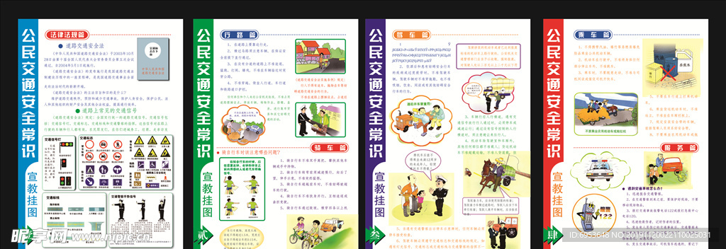 公民交通安全常识挂画