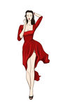 红裙时尚美女