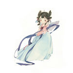 水彩插画精灵女孩