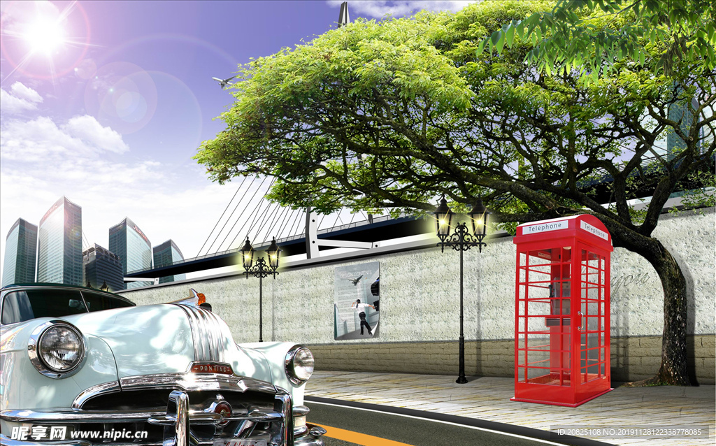 户外跑车   风景