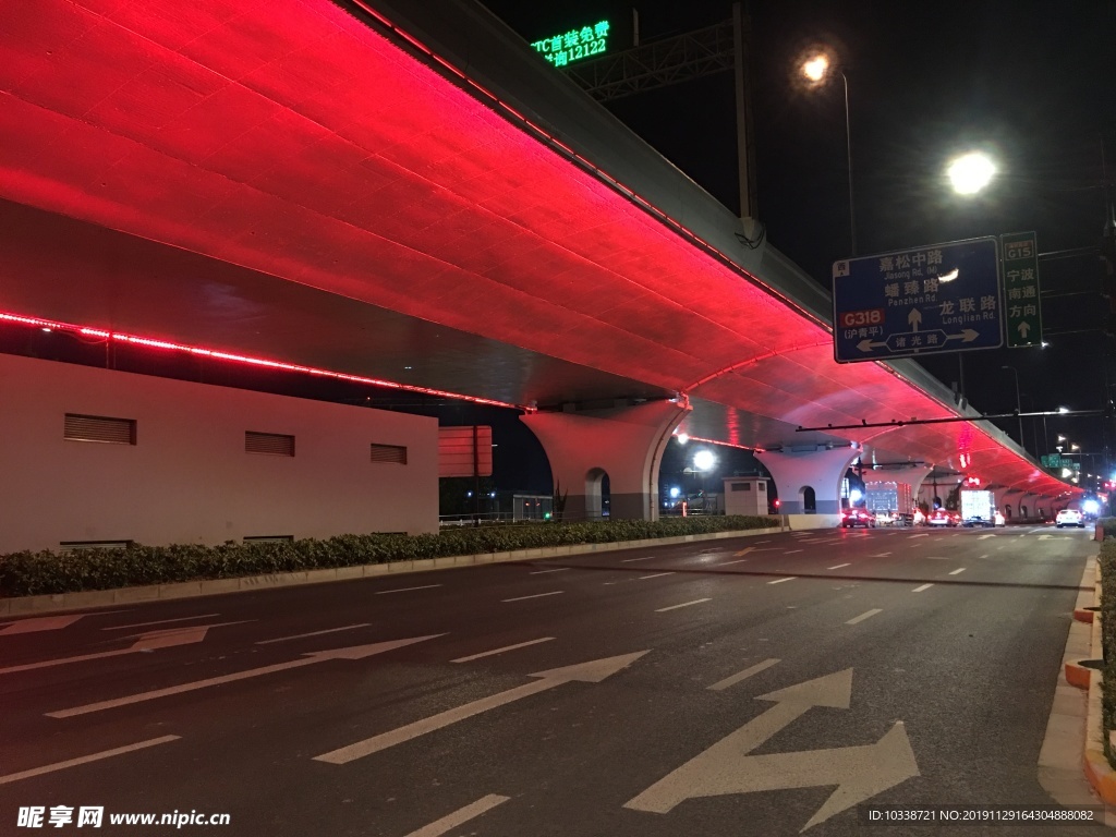 进博会 夜景 亮化 LED 灯