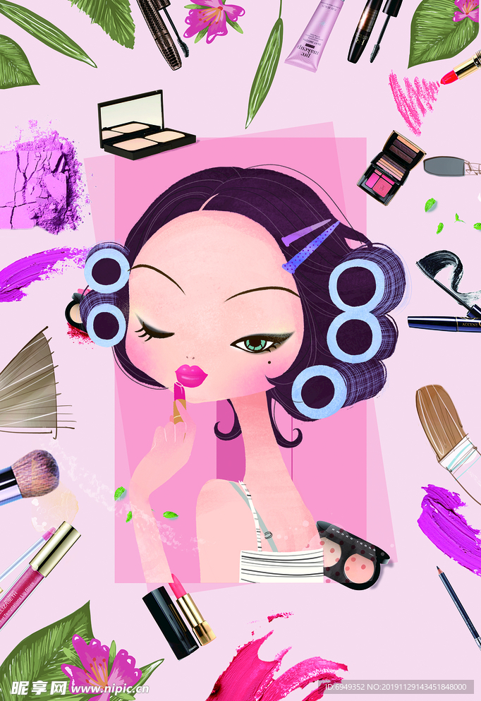 化妆品海报直播