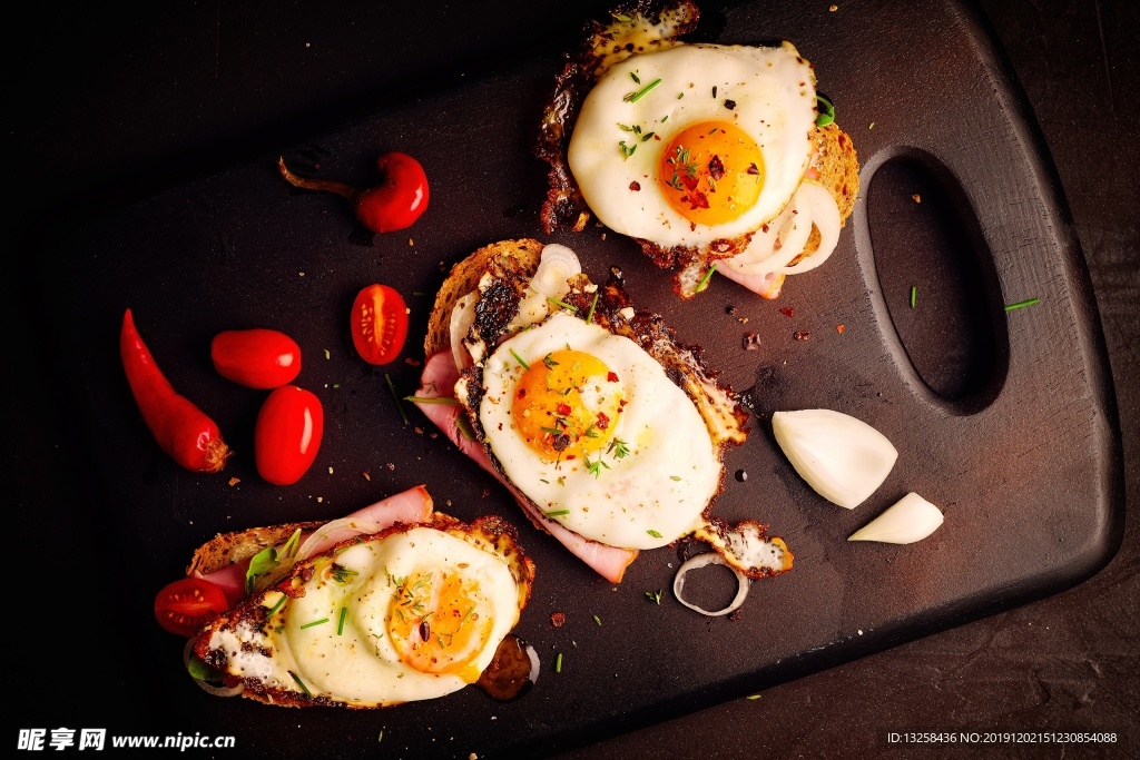 鸡蛋 辣椒 菜板 美食 背景