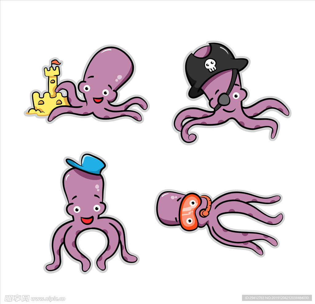 卡通章鱼