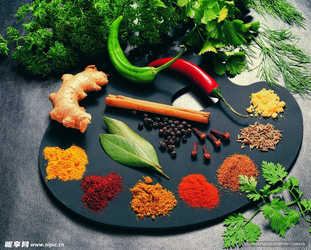 各种各样的香料