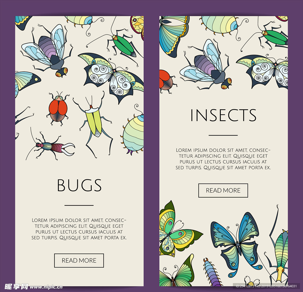 昆虫封面背景