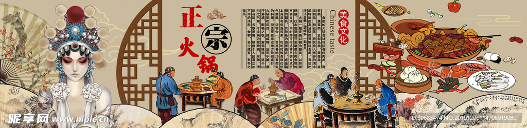 正宗火锅 火锅背景墙