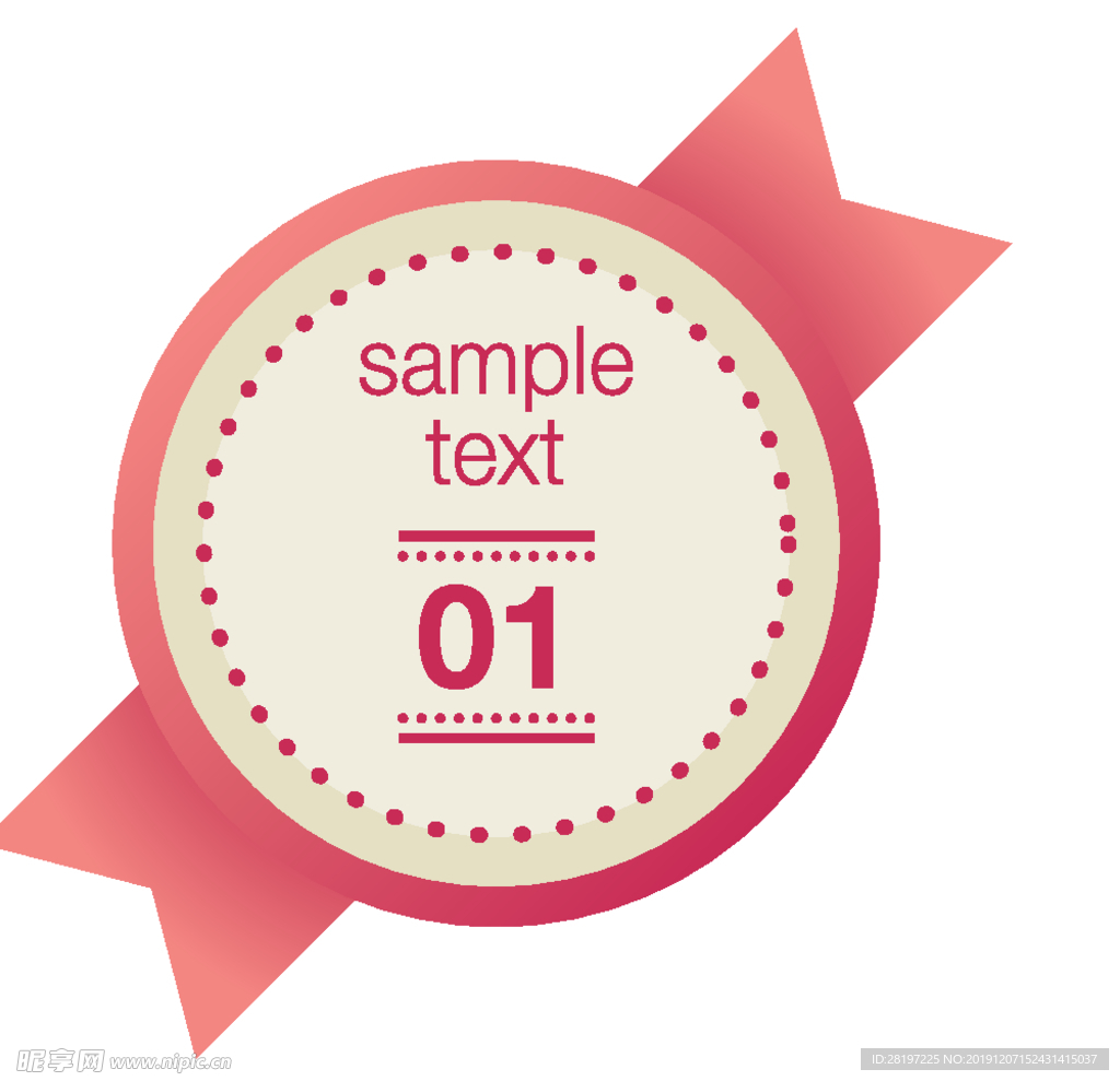 复古西部牛仔元素标签