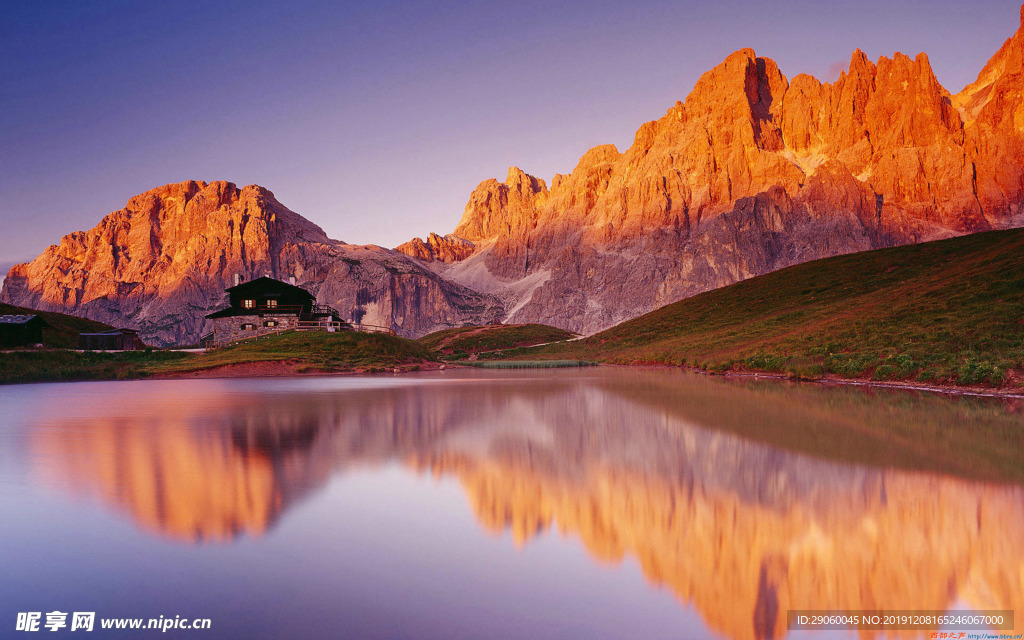 大气唯美湖边风景