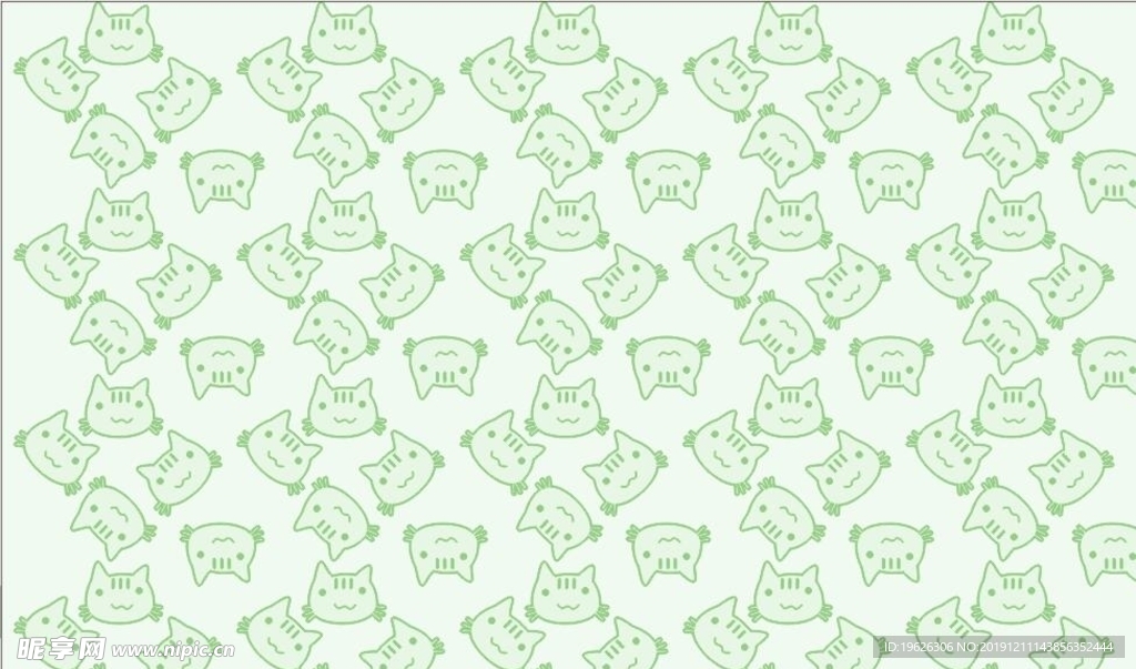 喵喵图案背景