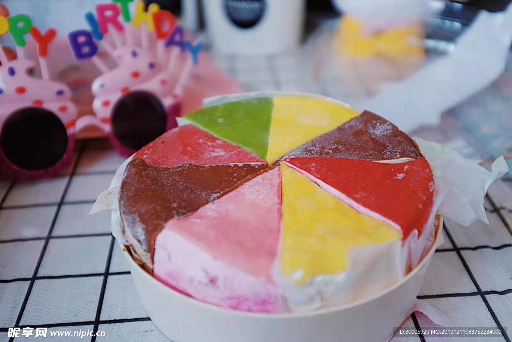 八拼千层  生日蛋糕