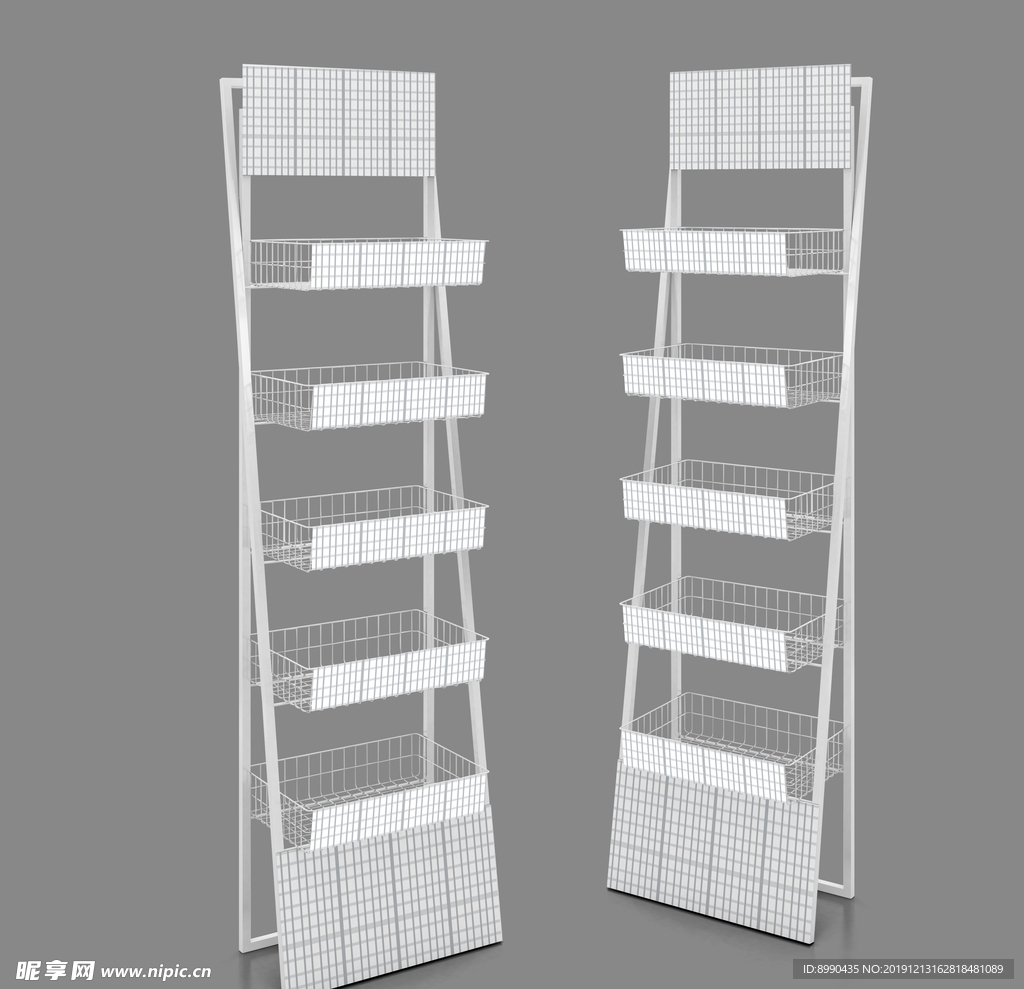 食品零食展架贴图样机