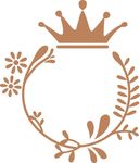花纹皇冠边框婚礼婚庆LOGO框