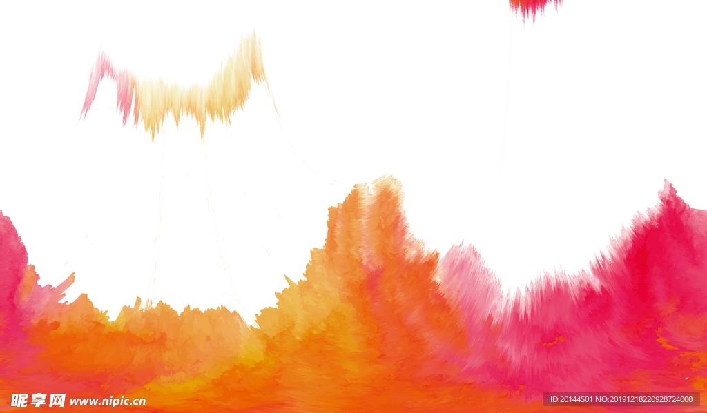 抽象彩色墨迹泼墨