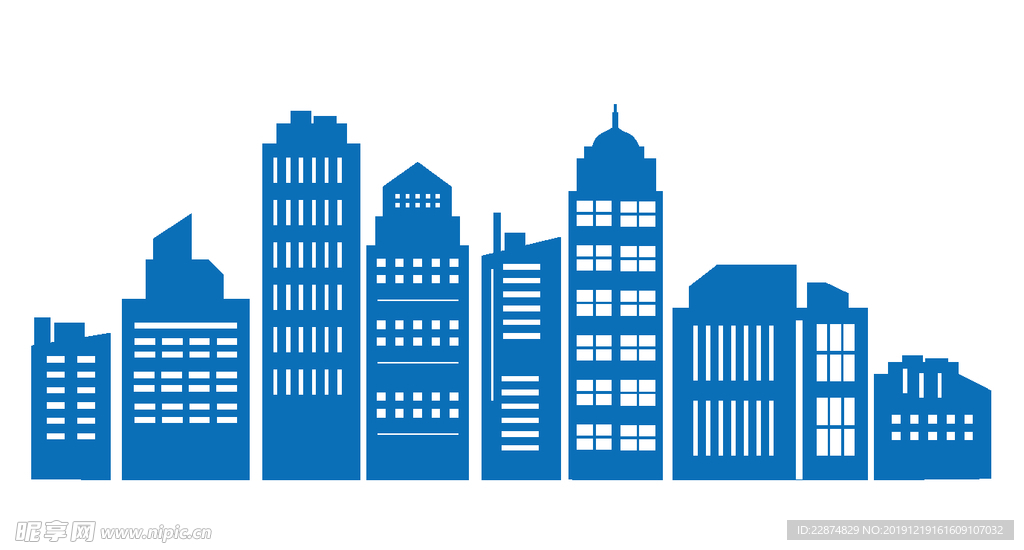 城市建筑剪影