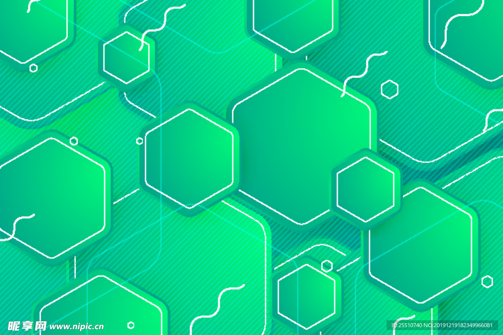 绿色方格孟菲斯