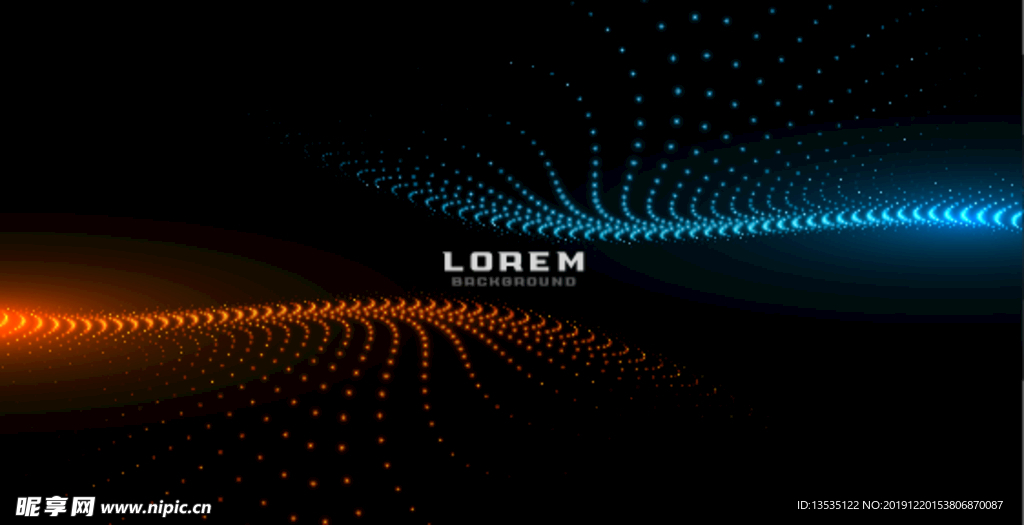 黑色科技渐变 蓝橙背景 PPT