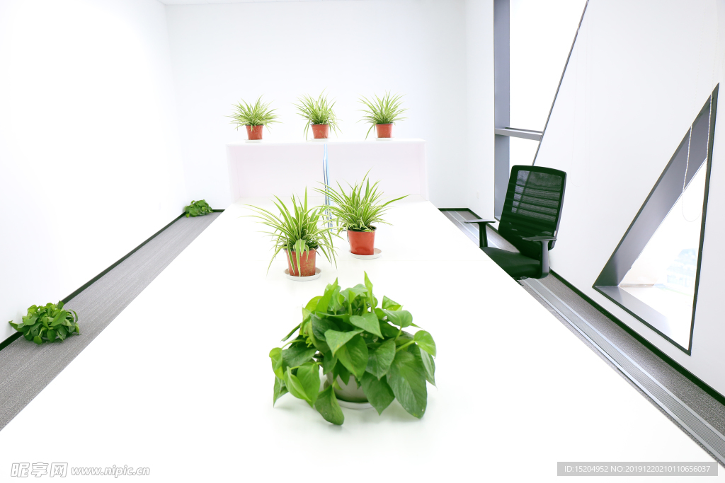 白色大气的会议室