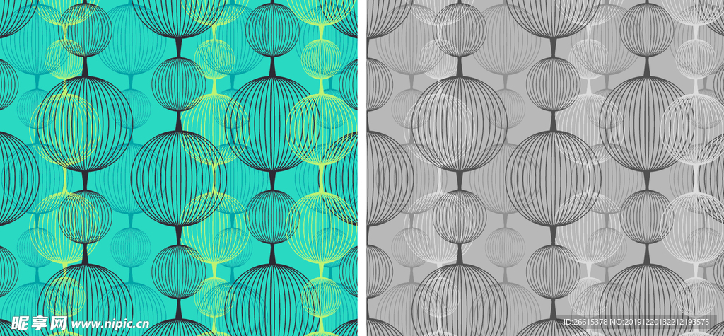 抽象灯笼背景图素材AI