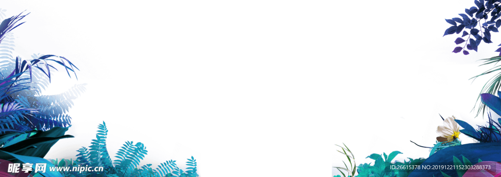 热带花草 海报前景