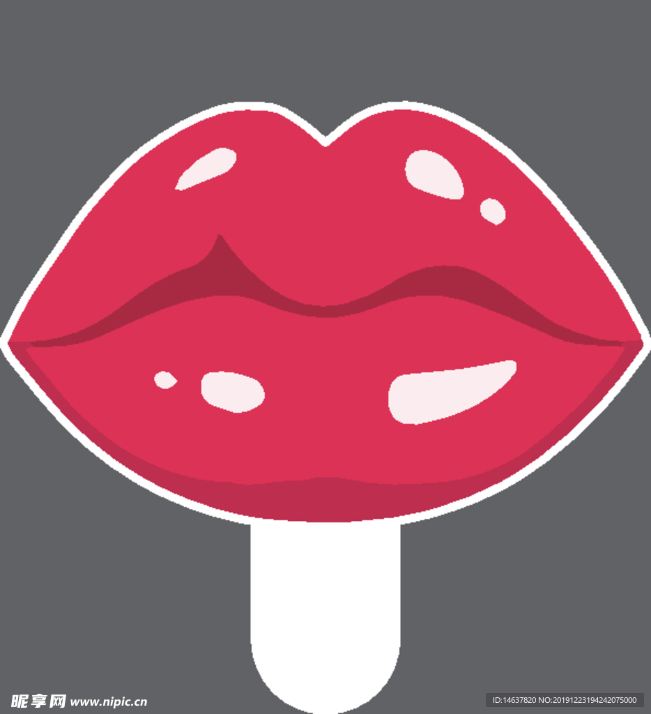 嘴唇 唇 唇印 嘴 口红 设计
