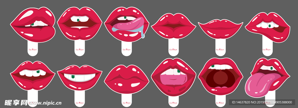 嘴唇 唇 唇印 嘴 口红 设计