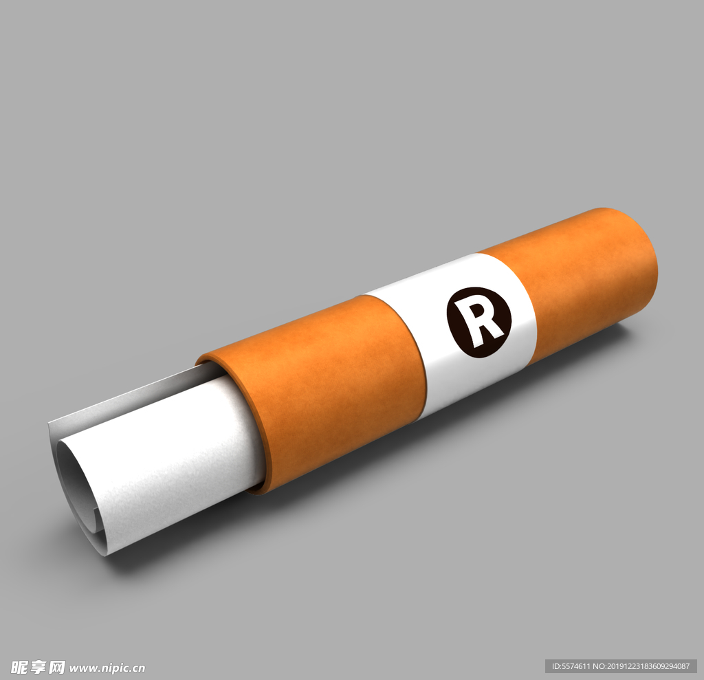 办公卷纸筒效果图