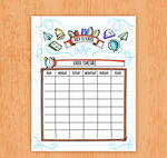 彩绘文具课程表