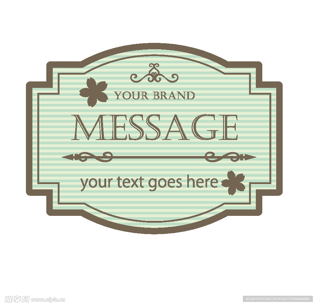 可爱标签促销纸