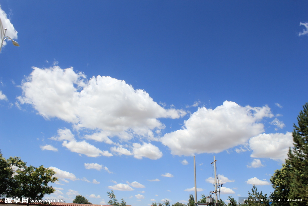 蓝天  云团  云彩