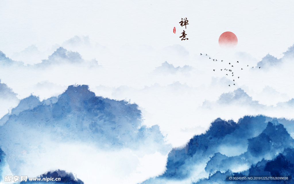 新中式禅意山水