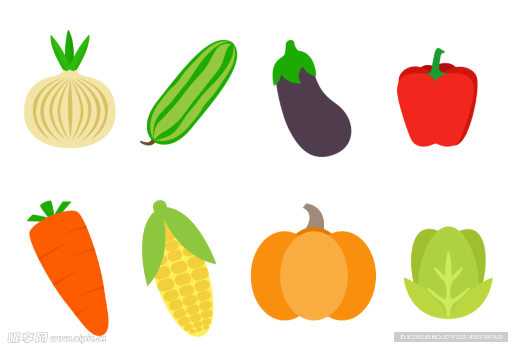 卡通手绘蔬菜