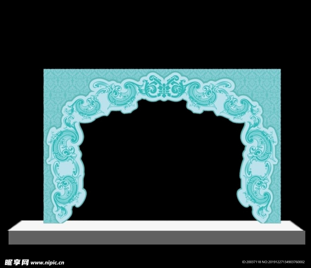 欧式 婚礼拱门蒂芙尼蓝