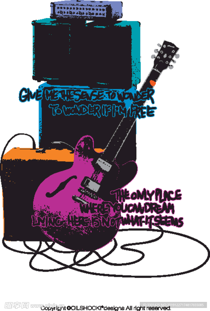 音乐图标系列 街头卖唱装备