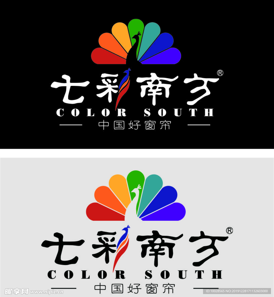 七彩南方窗帘LOGO