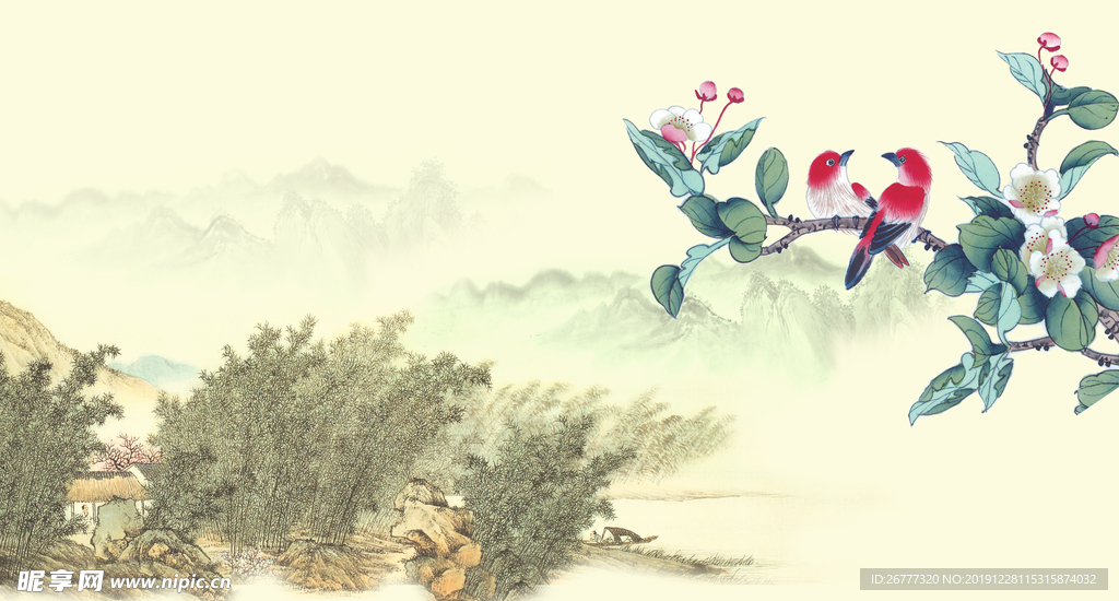 高清花卉装饰画