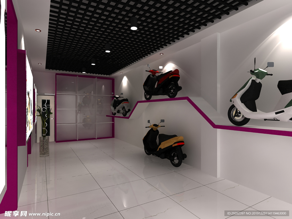 电动车 展厅 装修 设计 效果