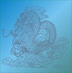 矢量龙  纯勾  线条