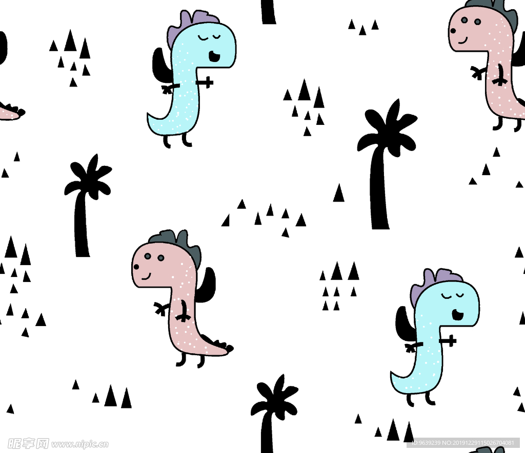 恐龙 卡通恐龙 恐龙幼仔 数码