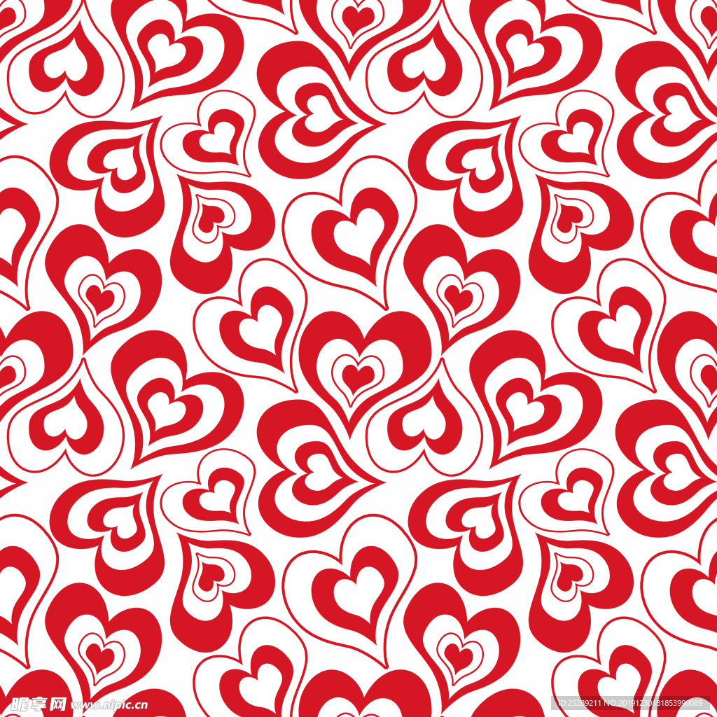 简约卡通爱心乱花 背景