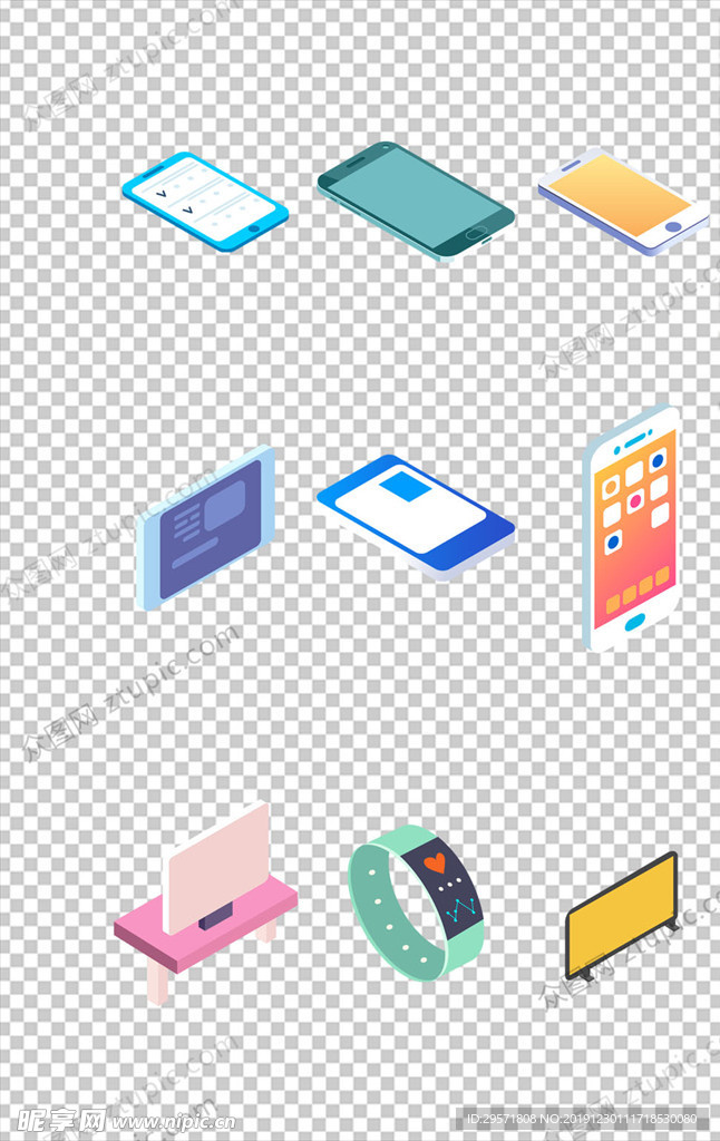 电子产品免扣小元素