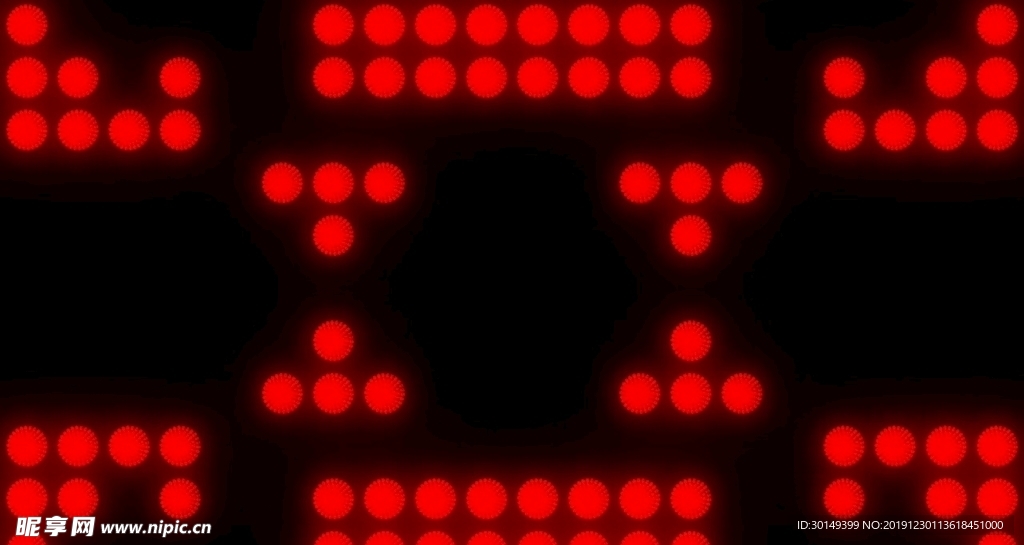 LED舞台灯光背景 红色圆点闪