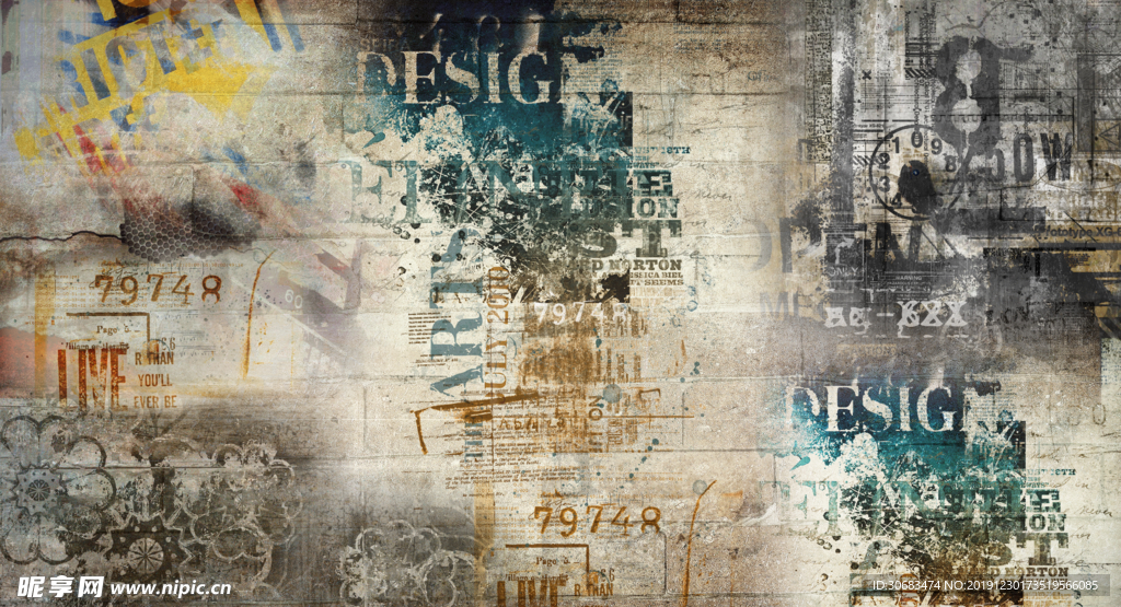 怀旧复古水泥墙