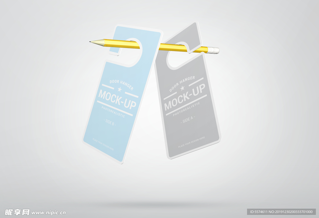 拉手吊牌效果图样机
