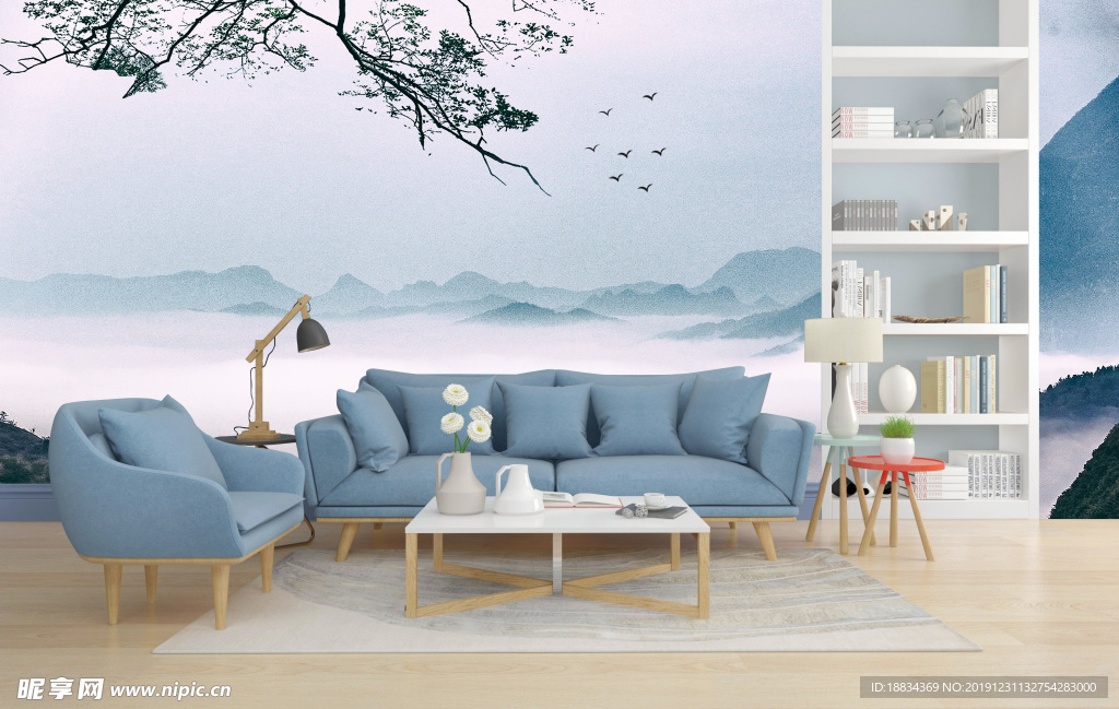 现代简约客厅沙发装修效果图