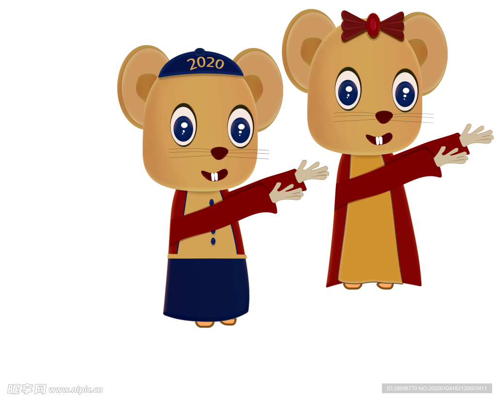 卡通老鼠 鼠年素材
