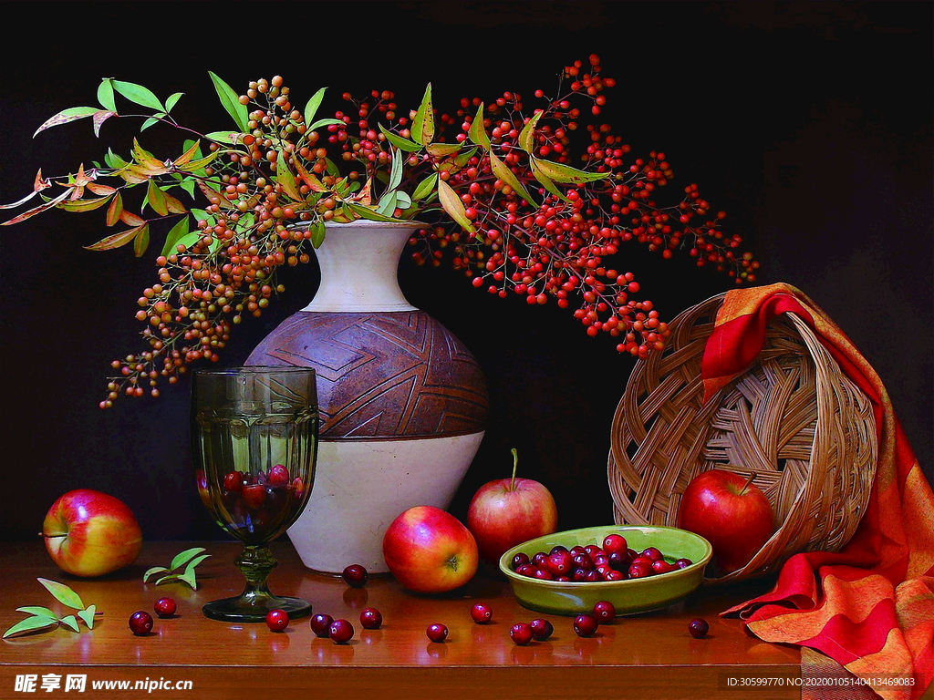 花卉水果油画图片