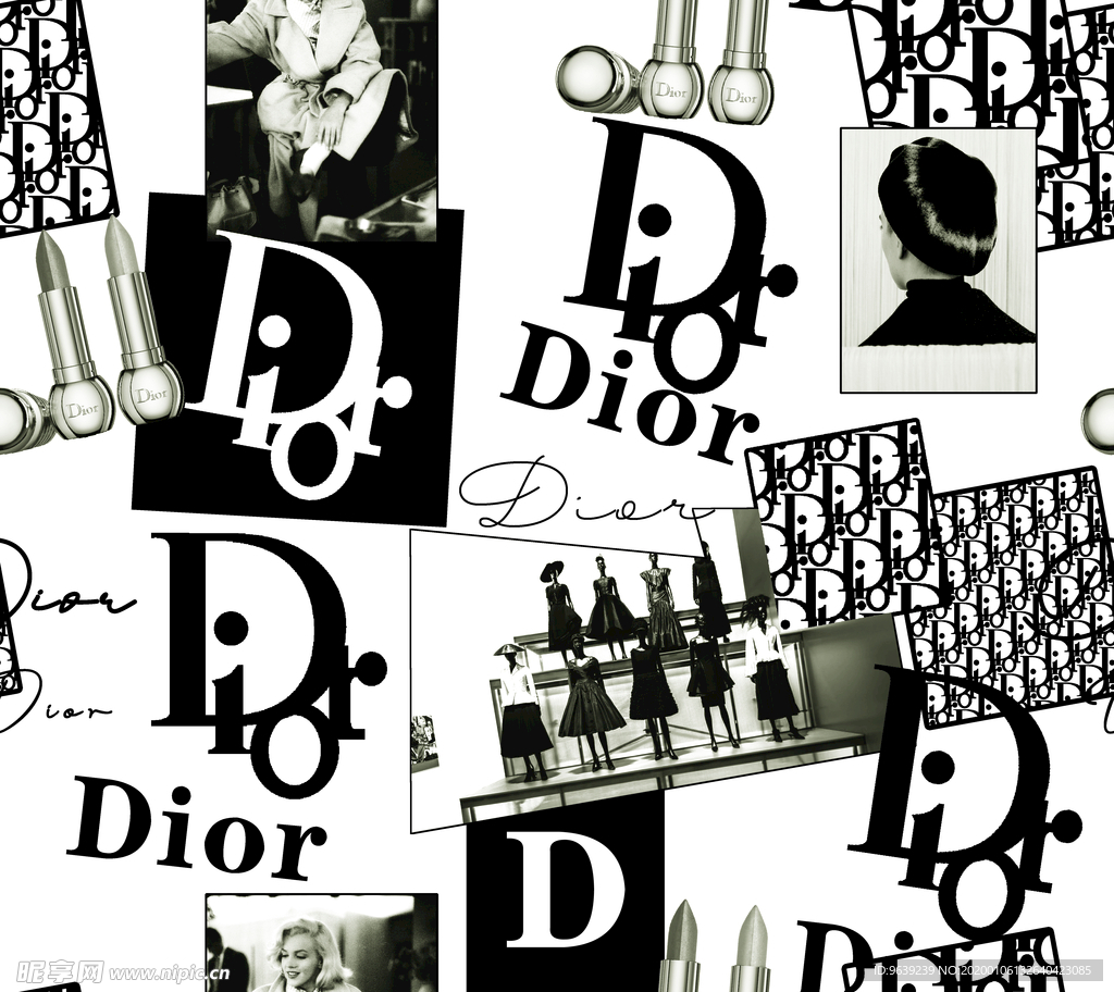 大牌迪奥香水女人