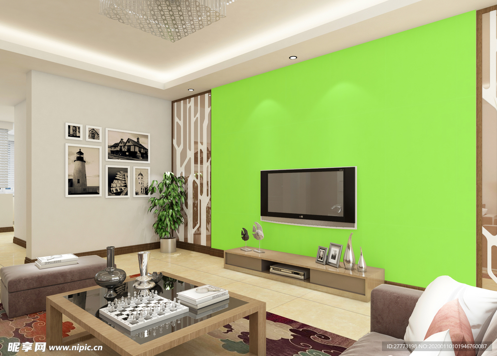 背景墙样机 场景 样机 装饰画