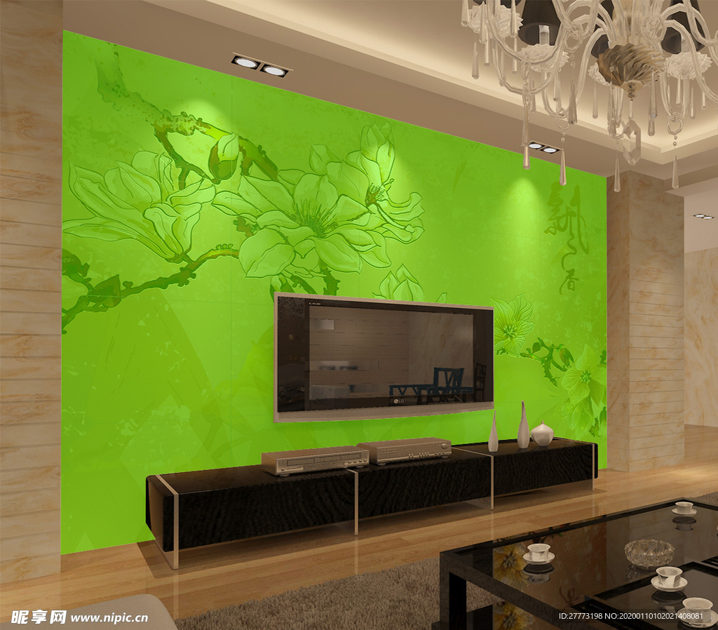 背景墙样机 场景 样机 装饰画